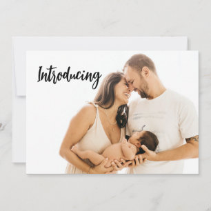 Faire-part Baby Birth Custom Photos Nouveau-né Introduction