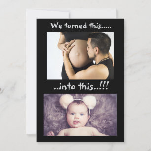 Faire-part Baby Girl Nouvelle arrivée