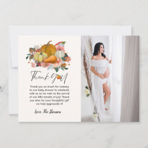Faire-part Baby shower citrouille Boho Fall