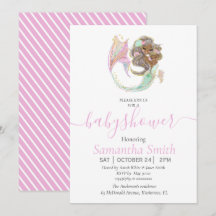 Baby shower de sirène nautique