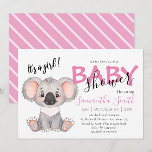 Faire-part Baby shower jungle safari zoo animaux