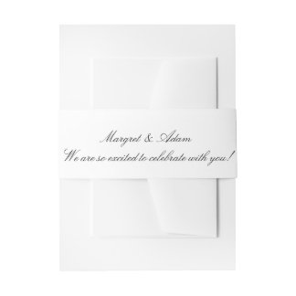 Faire-part Bandeau de carton d'invitation de mariage 