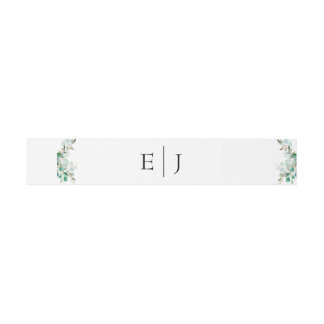 Faire-part Bandeau de mariage élégant à feuillage pour invita