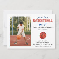 Basketball Sports Anniversaire de enfant Photo Inv