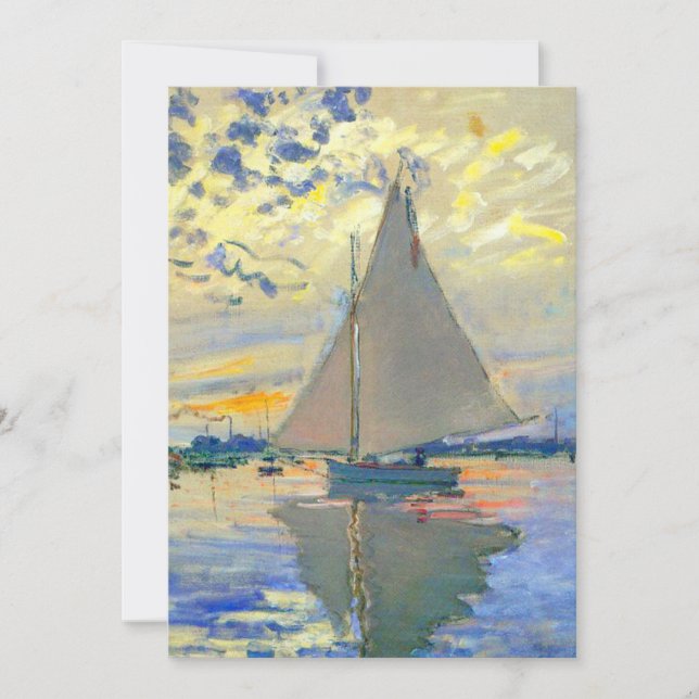 Faire-part Bateau Monet au Petit-Gennevilliers (Devant)