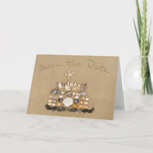 Faire-part Beach Cake Sauvez la date