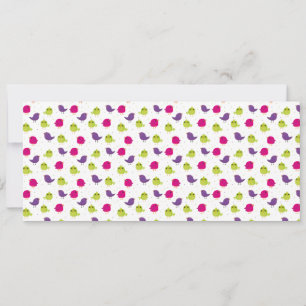 Faire-part Beaux oiseaux colorés