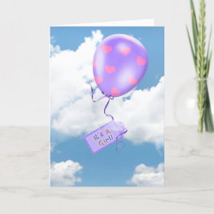 Faire-part Bébé bambin dans les nuages