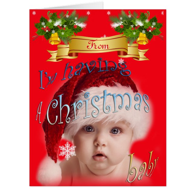 Faire-part bébé de Noël (Devant)