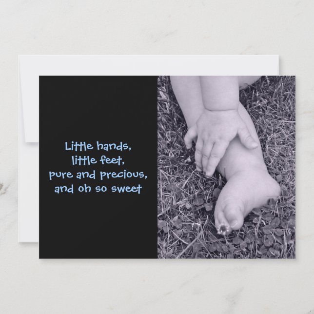 Faire-part Bébé Garçon Anniversation de naissance (Devant)