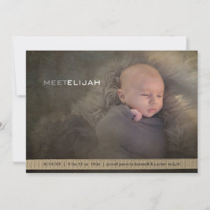 Faire-part Bébé moderne genre neutre