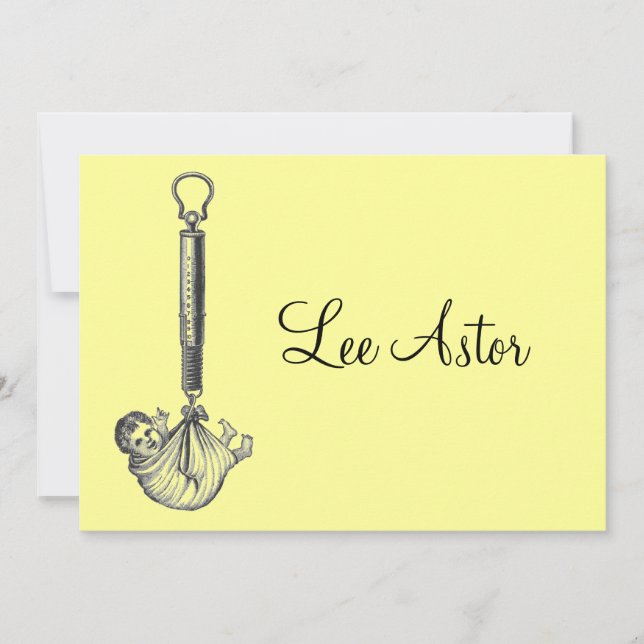 Faire-part bébé vintage (Devant)