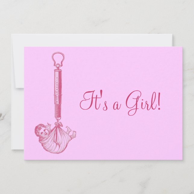 Faire-part bébé vintage (Devant)