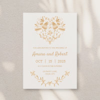 BEIGE MEXICAN OTOMI HEART