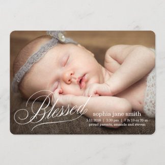 Faire-part BÉNÉFICIE D'Annonces De Naissance Moderne