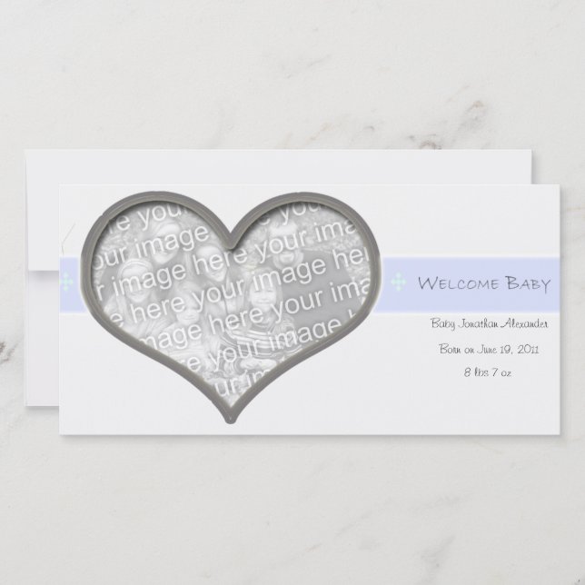 Faire-part Bienvenue bébé (Devant)