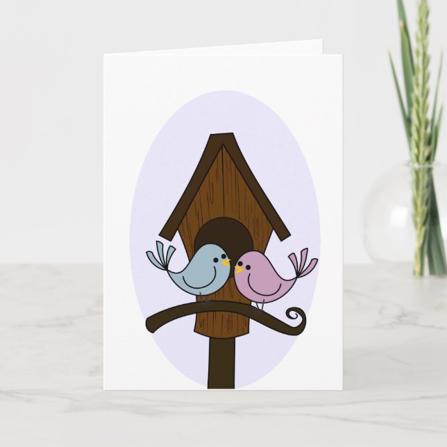 Faire-part Bird House - Nouvelle Maison (Devant)