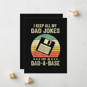 Faire-part Blagues drôles de papa pour hommes dans dad-a-Base
