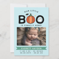 Bleu Notre Petit Boo Enfin Ici Halloween Baby