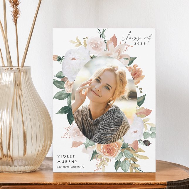 Faire-part Boho Blooms | Diplôme photo (Créateur téléchargé)