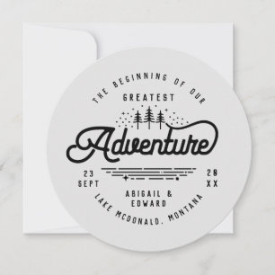 Faire-part Bois rustique vintage enregistrer l'annonce de dat