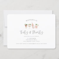 boissons peintes à l'aquarelle trente & soif