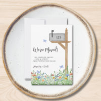 Boîte aux lettres florale Nous avons déménagé Démé