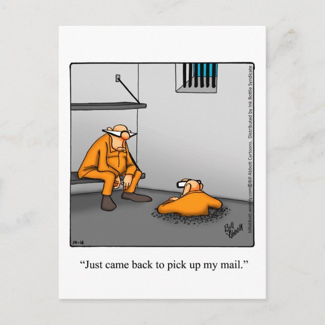 Faire-part Bonjour Et Bonjour Carte Postale Humour (Devant)