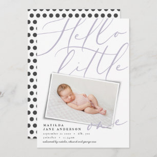 Faire-part Bonjour petite une photo moderne
