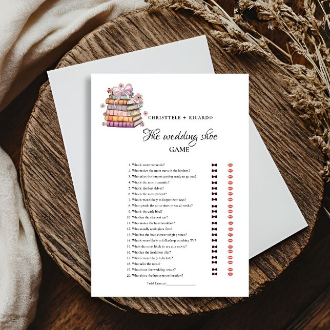 Faire-part BookNouveau chapitre Commencer Weding Chaussure Je (Créateur téléchargé)