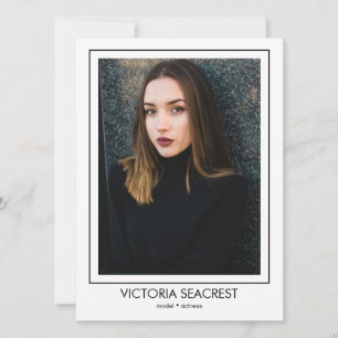 Faire-part Borderline 5 Actor Model Talent Comp ZED Card