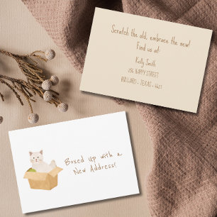 Faire-part Boxed Up avec une nouvelle adresse! Déplacement de