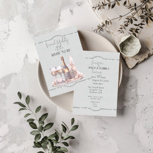 Faire-part Brunch & Bubbly Avec la mariée à être