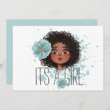 C’est une fille, un blueflower, une petite fille, 