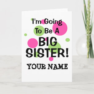 Faire-part Ça Va Être UNE GRANDE SOEUR !