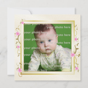 Faire-part Cadre floral élégant