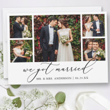 Calligraphie minimaliste moderne 5 Photos Mariage