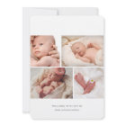 Calligraphie moderne bébé fille photo collage nais