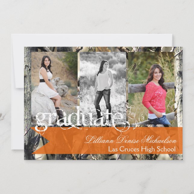 Faire-part Camouflage Camo Camouflage Camouflage 5 x 7 ans Fa (Devant)