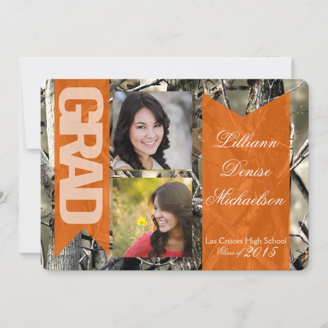 Faire-part Camouflage Camo Camouflage Camouflage 5 x 7 ans Fa (Devant)