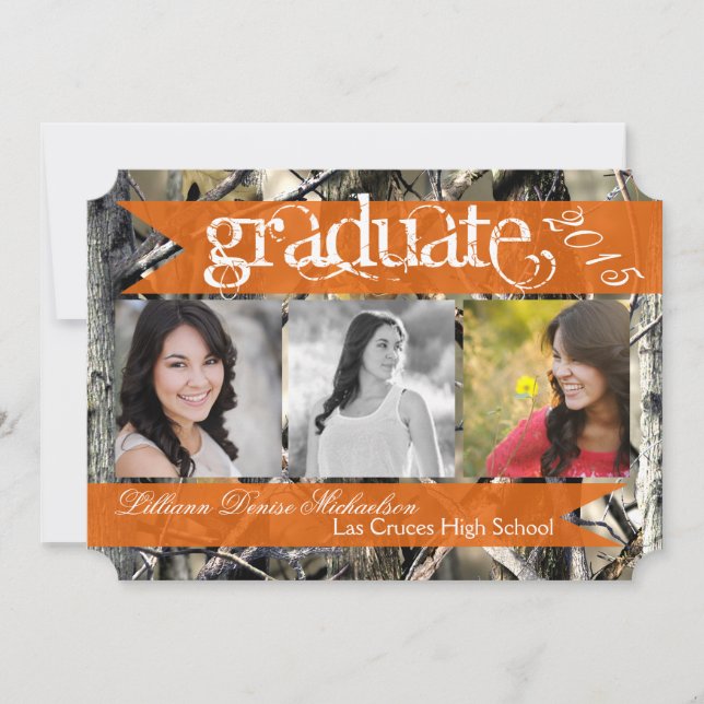 Faire-part Camouflage Camo Camouflage Camouflage 5 x 7 ans Fa (Devant)