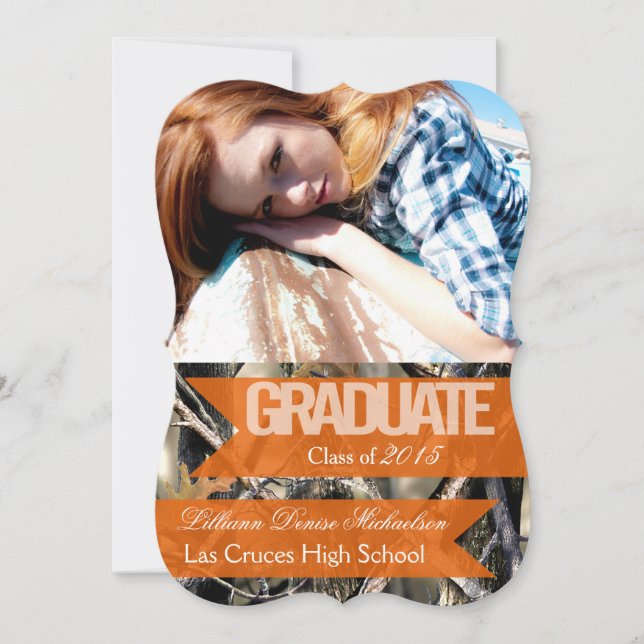 Faire-part Camouflage Camo Camouflage Camouflage 5 x 7 ans Fa (Devant)