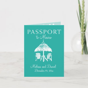 Faire-part Cancun Mexique Passeport Enregistrer la date Annon