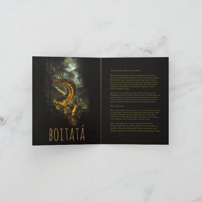 Faire-part Card Boitatá (Intérieur)