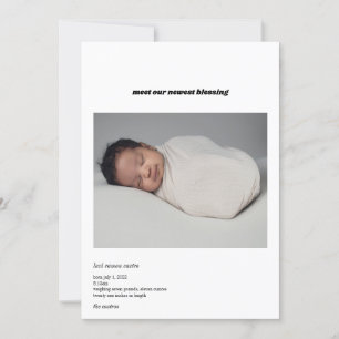 Faire-part CARTE PHOTO BABY