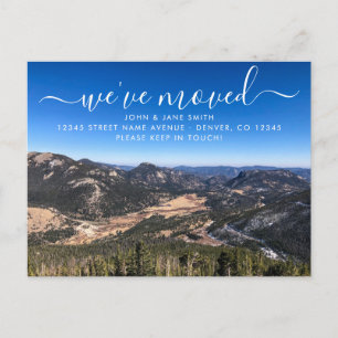 Faire-part Carte postale d'annonce de déménagement au Colorad