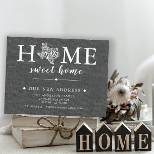 Faire-part Carte postale d'annonce de déménagement de l'État 