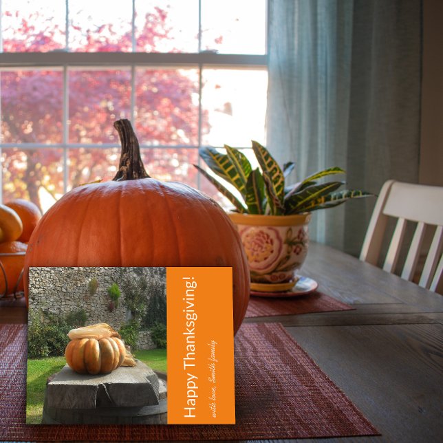 Faire-part Carte postale d'annonce de Joyeux Thanksgiving (Créateur téléchargé)