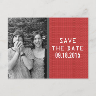 Faire-part Carte postale d'annonce de mariage en code binaire