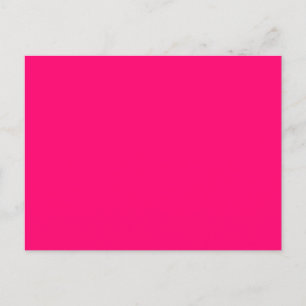 Faire-part Carte postale d'annonce Rose Néon – Personnalisabl